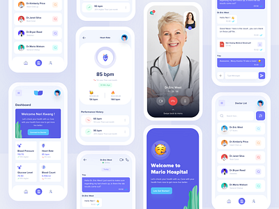 Healthcare Mobile APP Design ui