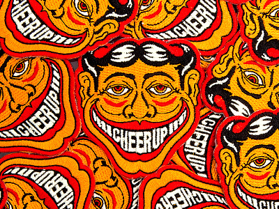 CheerUp Patch bradford design cheerup cheerup patch clown coney island graphic design logo logos patch patch design patch game product design skate skate design