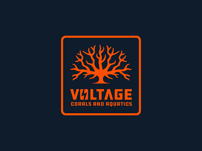 Voltage Corals branding coral coral reef logo design ocean ocean logo