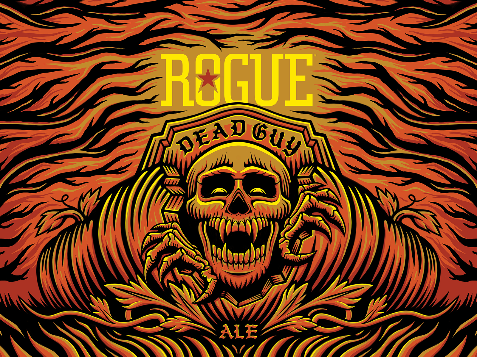 Rogue Dead Guy Ale bradford design co beer branding ale craft beer beer art bradford dead guy skull skate illustration rogue dead guy rogue