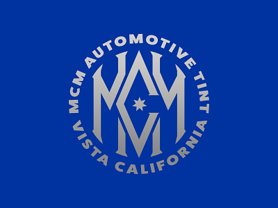 MCM Automotive Tint | Logo Option 2 automotive badge badgedesign bradford bradforddesign branding car car logo icon logo monogram tint typedesign