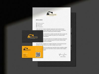 The identity of a construction equipment rental company brand branding construction design equipment excavator graphic design identity illustration logo rental vector