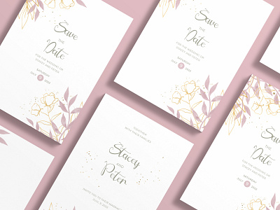 Wedding invitation design concept