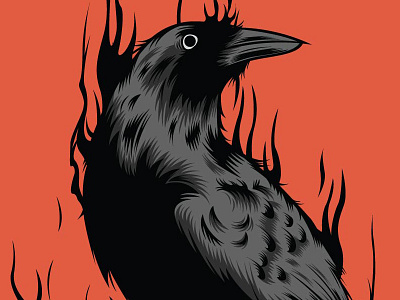 Crow animal black crow vector