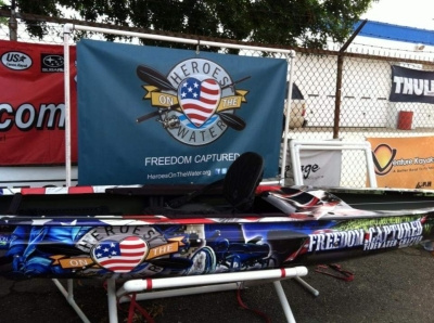 Freedom Captured Kayak Wrap design graphic design