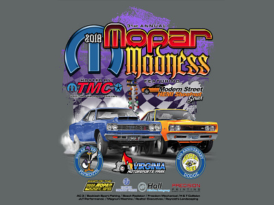 Mopar Madness 2018 graphic design illustration screenprinting