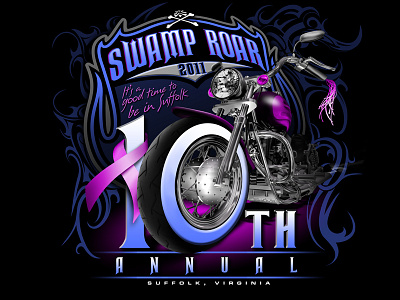 Swamp Roar 2011 graphic design illustration screenprinting