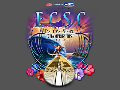Coastal Edge ECSC 2013 graphic design illustration screenprinting