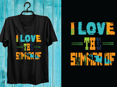 Summer Love Typography T-Shirt Design