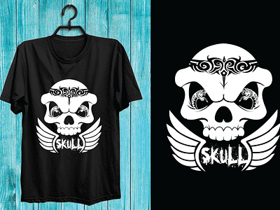 Skull Artwork Graphics T-Shirt Design