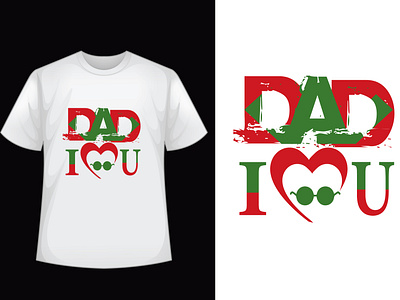 Father Day Typography T-Shirt Design dad day typography logo