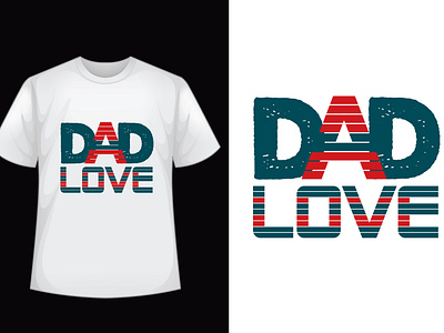 Father Day Typography T-Shirt Design dad day typography logo