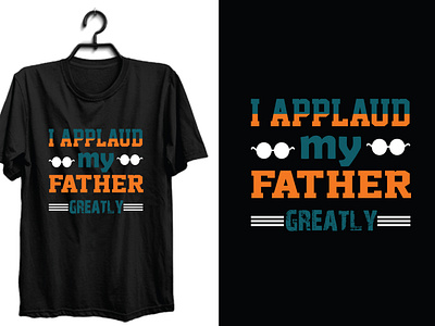 Father Day Typography T-Shirt Design dad day typography logo