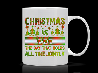 Merry Christmas Mug Design holiday mug design invitation motion graphics