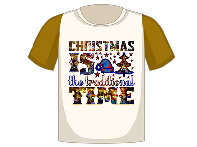 Christmas Day T-Shirt Design machine embroidery