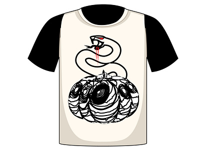 Halloween Snake T-Shirt Design