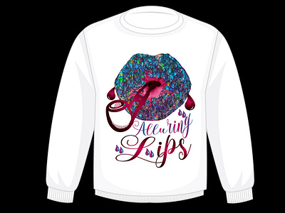 Sexy Lips Sweater Design minimalist sweater design