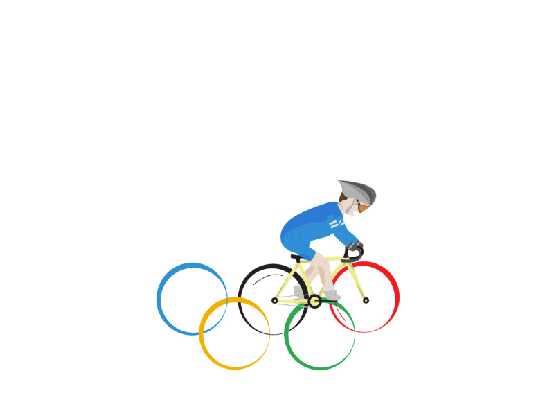 Cycle Sport animation bike cycle doodles games illustration olympic rings rome sport world