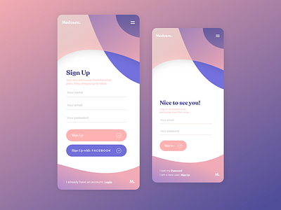 Sign Up Form | DailyUI #01 daily ui dailyui design figma gradients layout signup ui