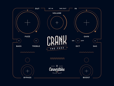 Crank Fuzz Pedal / Drilling Layout