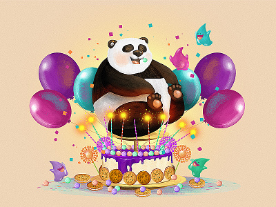 panda happy birthday