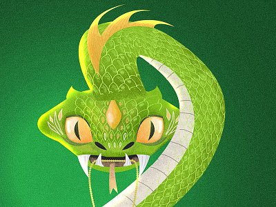 Salazar's Locket animal character design digital drawing harrypotter illustration magic monster picture poster serpent snake