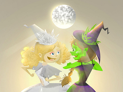 Wicked Dance character design digital drawing elphaba glinda illustration magic oz picture wicked witch wizard