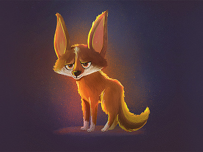 Foxter animal cartoon character design concept art cute digital drawing forest fox illustration mammal pet