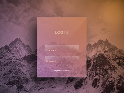Daily UI #1_Login challenge daily graphic login mountain password ui user ux violet widget