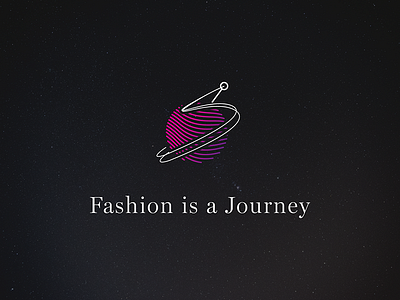 The Fashion Journey - Logo brand branding fashion icon identity journey logo space stroke style world