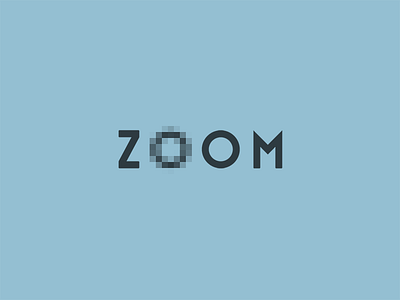 Zoom Logo brand branding flat identity lettering logo logotype typography verbicon watermark wordmark zoom