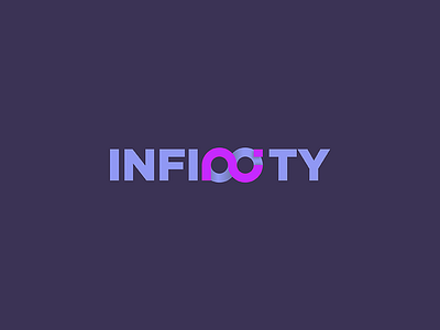 Infinity Logo brand branding flat icon identity infinity lettering logo logotype typography verbicon wordmark