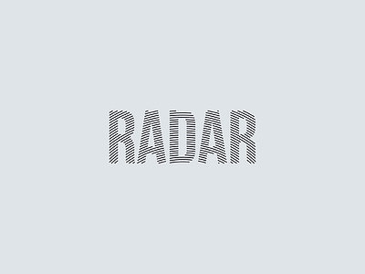 Radar Logo brand branding flat icon identity lettering logo logotype radar typography verbicon wordmark