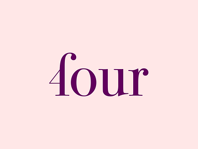 Four Clever wordmark brand clever flat four icon illustration lettering logo typography verbicon wordmark