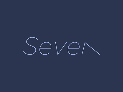 Seven clever wordmark