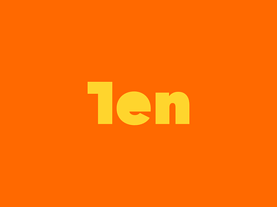 Ten_clever wordmark brand clever flat icon illustration lettering logo ten typography verbicon wordmark