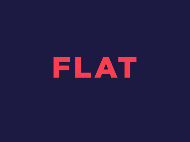 Flat animated logo