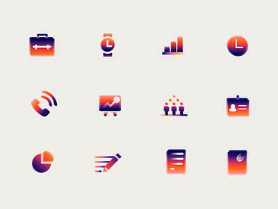 Offset Icons badge business call chart clock community documents icon icons illustration office offset
