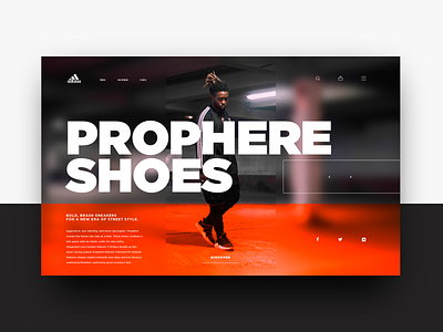 Adidas Prophere adidas lifestyle shoes shopping shot street trend ui urban web