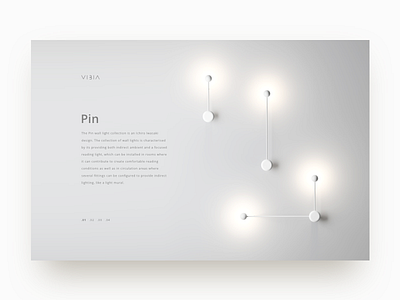 Vibia Product - Pin Lamp