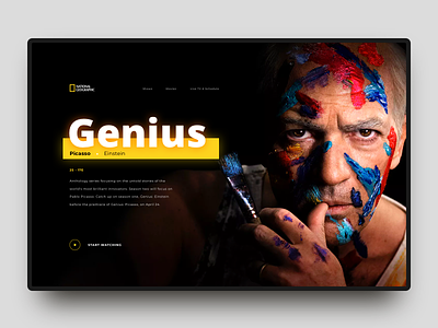 National geographic tv series art channel interface layout minimal national geographic trend tv series ui ux website