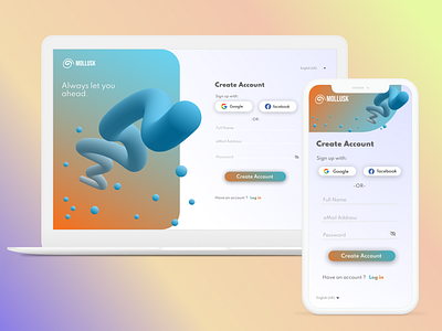 Design Challenge, login page for a website 3d branding challenge design gradient login modern ui ux website