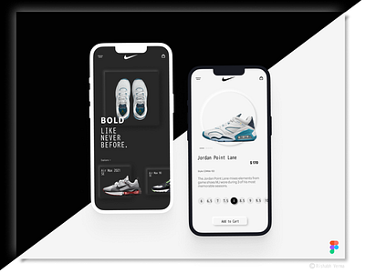 Shoes shopping concept app android app apple application branding challenge design figma neumorphic nike simple ui ux