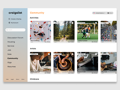 Craigslist Website Redesign