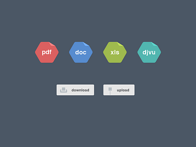 file types and buttons