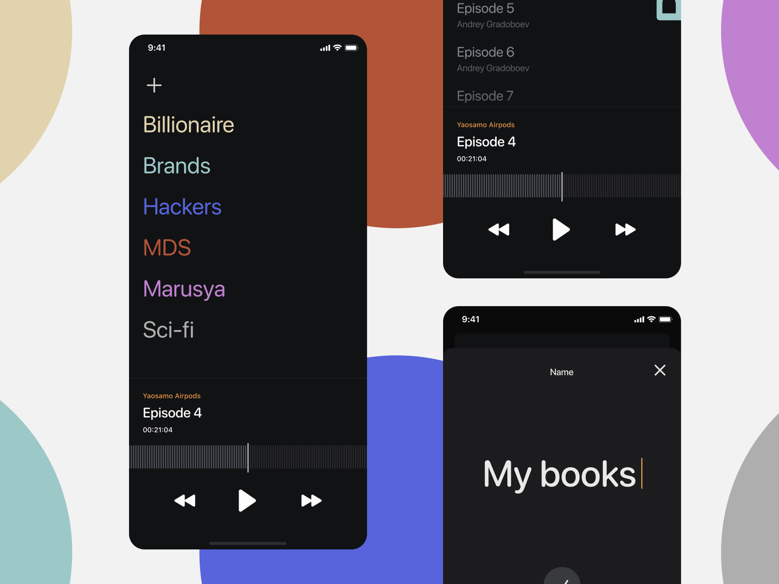 Chameleon / Audiobook Player by Yaroslav Samoilov on Dribbble