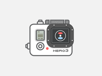 Brave Hero braveicons clear colors designer download experiment freebie gopro hero3 icon simple vector