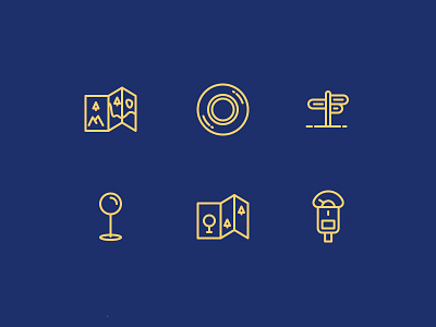 Travel icons icons outline travel