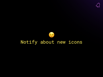Notify for new icons announce design icons ui