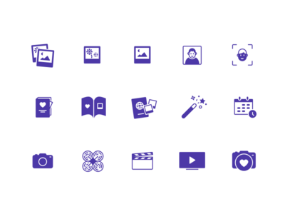 Photograph icons